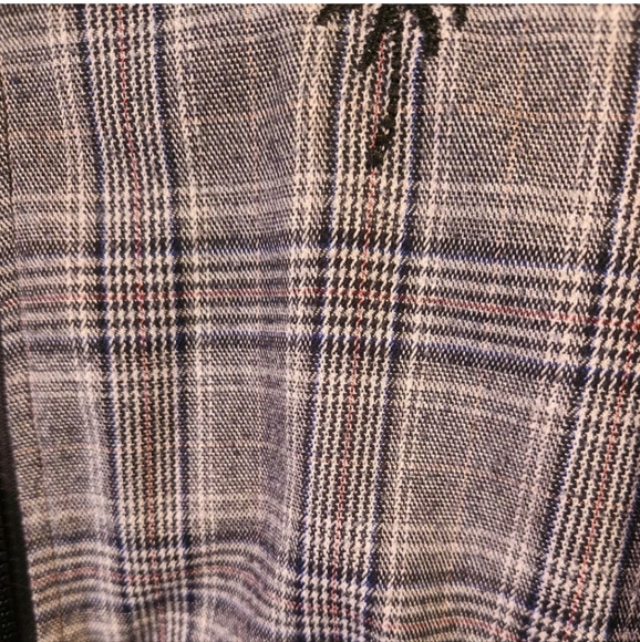 LIRA CRTV/SCTY Full Zip Jacket Men's Size Large BlackGray Plaid L/S Palm Tree - Picture 2 of 7